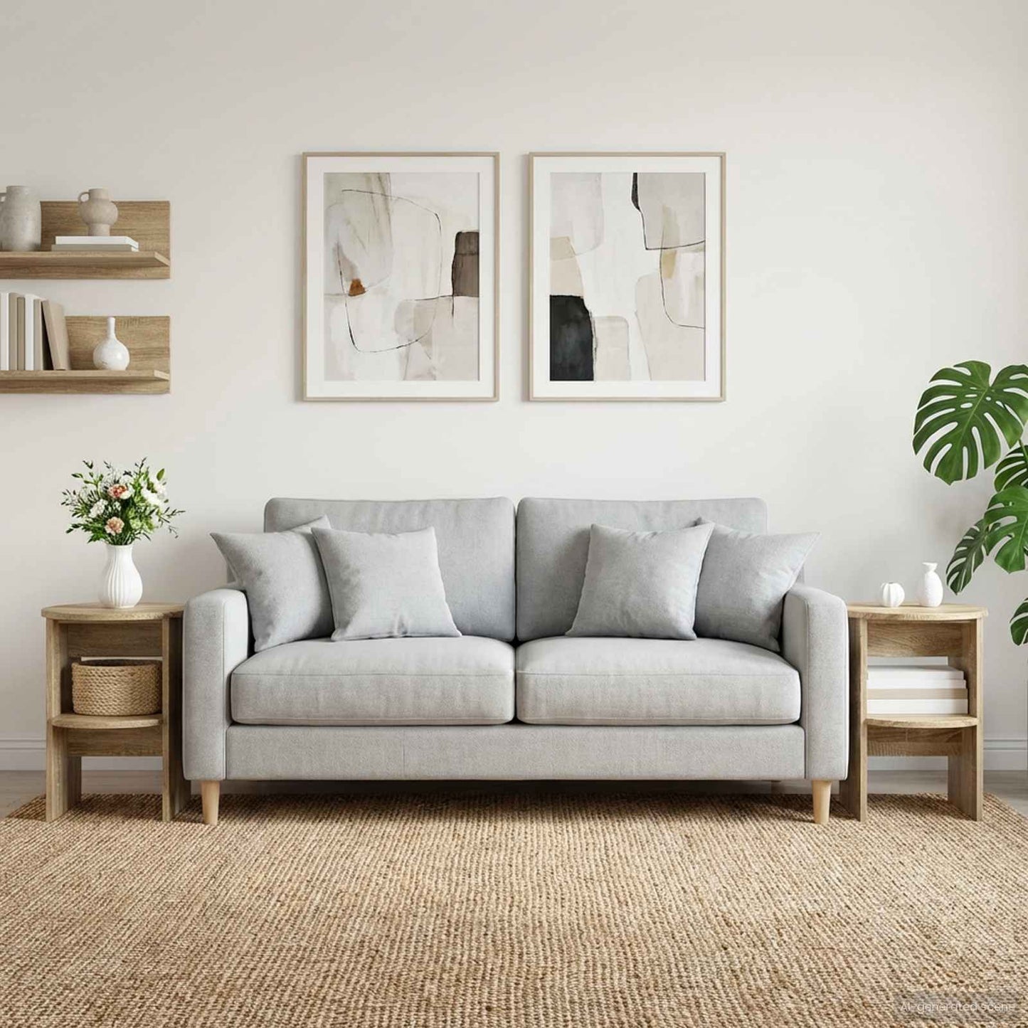 Mobile laterale Rovere Sonoma Ø40 x 50 cm Legno ingegnerizzato
