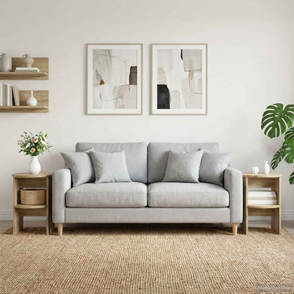 Mobile laterale Rovere Sonoma Ø40 x 50 cm Legno ingegnerizzato