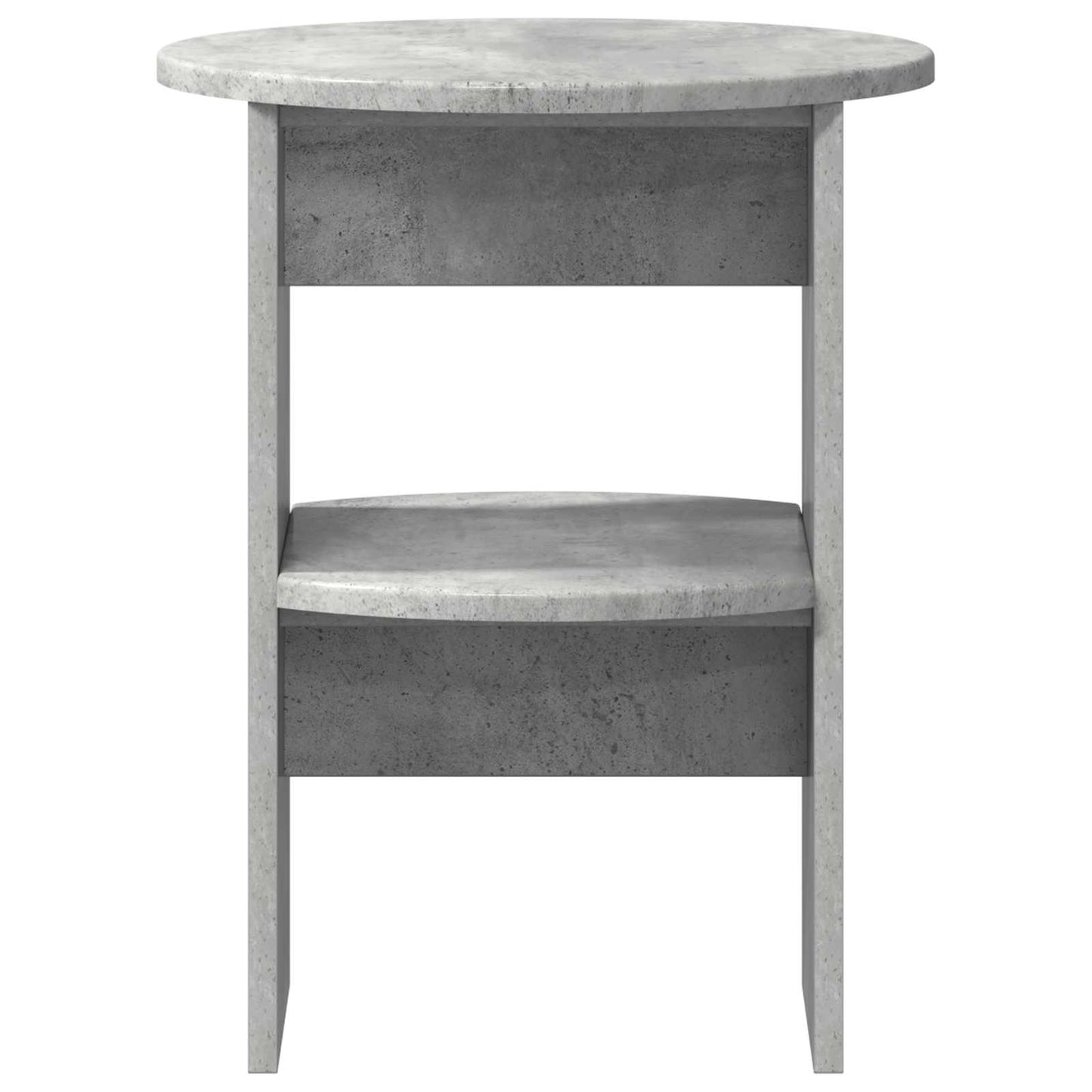 Mobile laterale Grigio Cemento Ø40 x 50 cm Legno ingegnerizzato