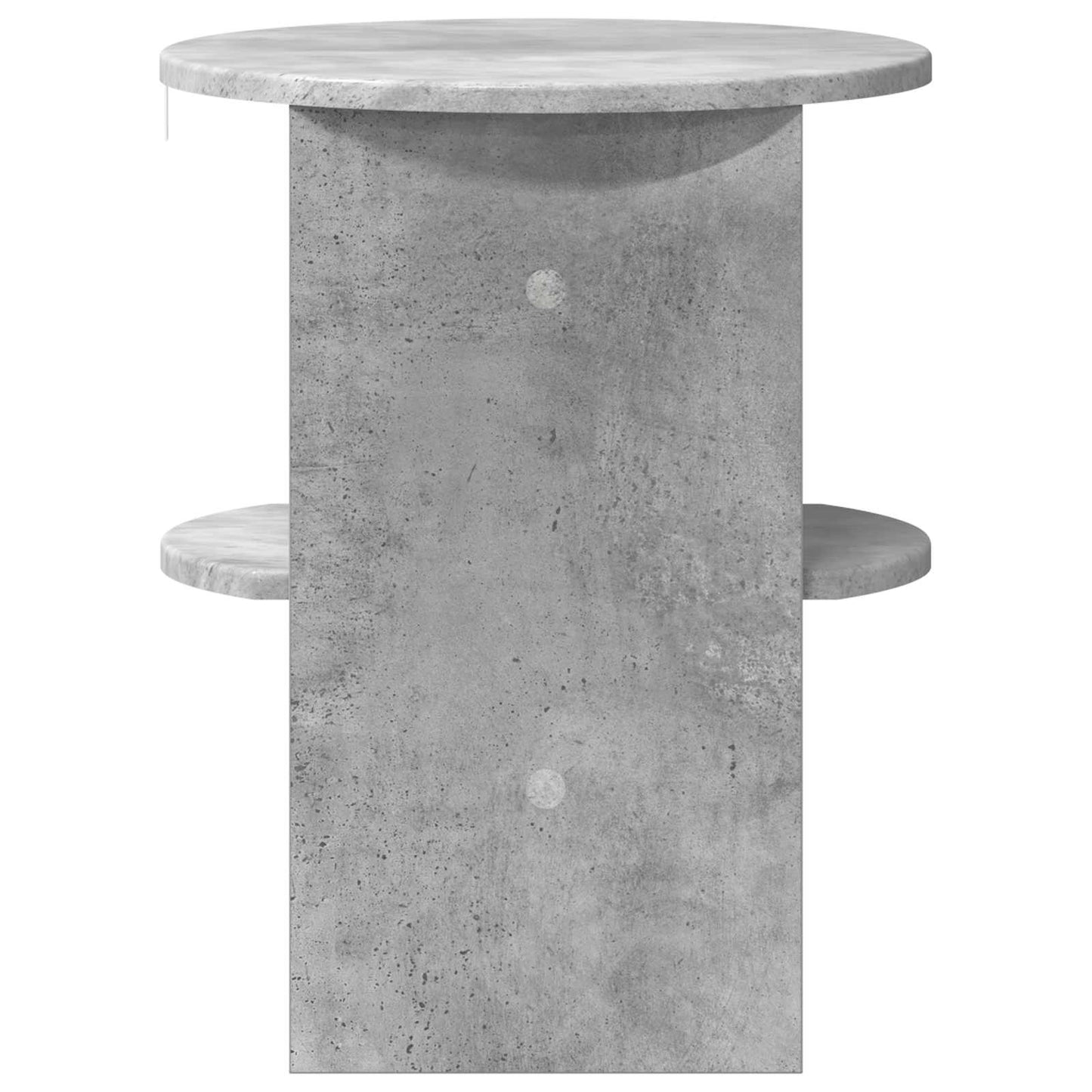 Mobile laterale Grigio Cemento Ø40 x 50 cm Legno ingegnerizzato