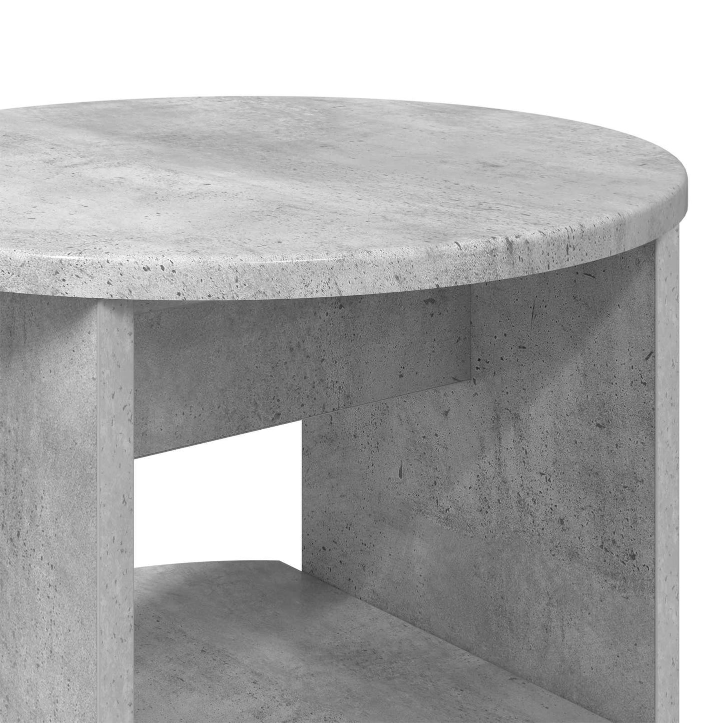 Mobile laterale 2 pcs Grigio Cemento Ø40 x 50 cm