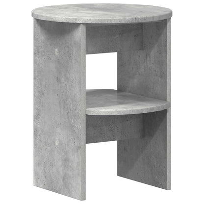 Mobile laterale 2 pcs Grigio Cemento Ø40 x 50 cm