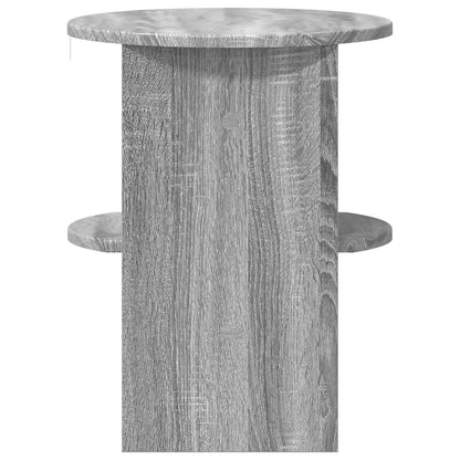 Mobile laterale Sonoma grigia Ø40 x 50 cm Legno ingegnerizzato