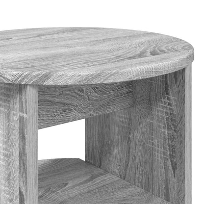 Mobile laterale 2 pcs Sonoma grigia Ø40 x 50 cm