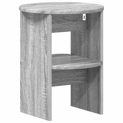 Mobile laterale 2 pcs Sonoma grigia Ø40 x 50 cm