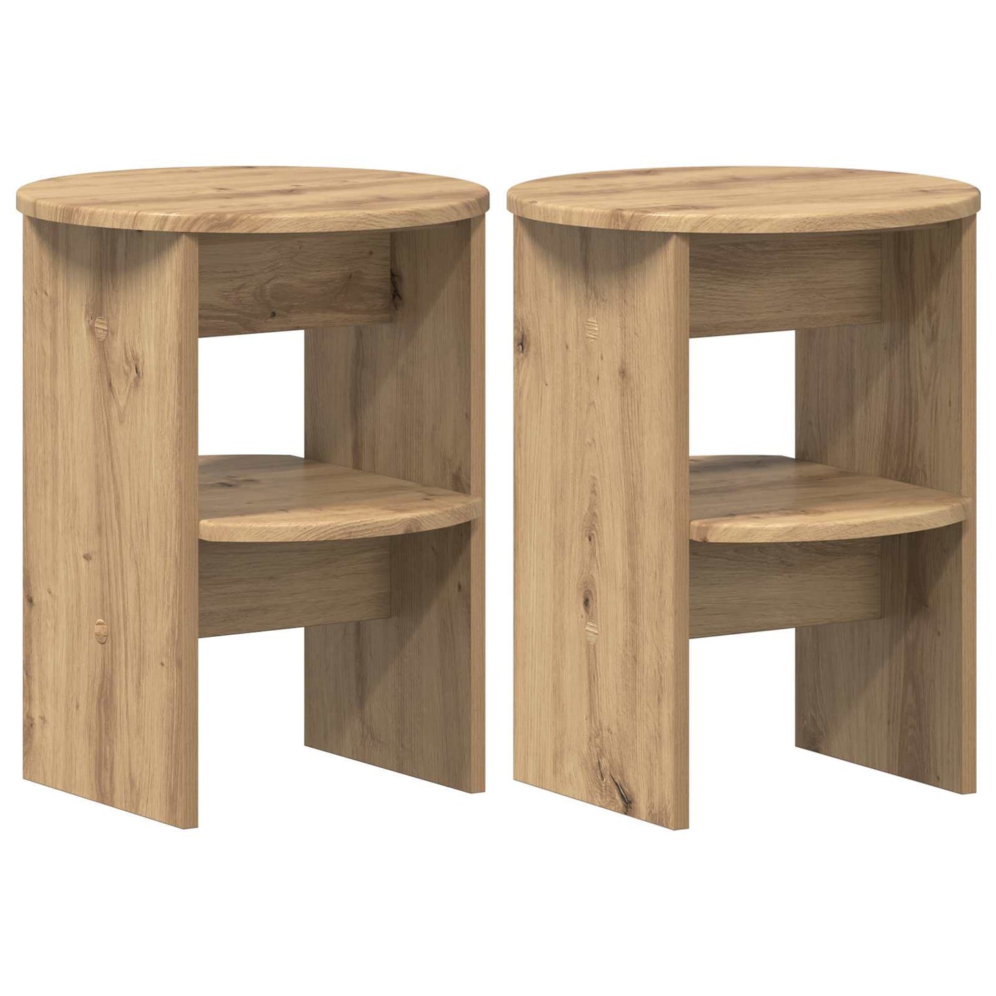 Mobile laterale 2 pcs Rovere Artigianale Ø40 x 50 cm