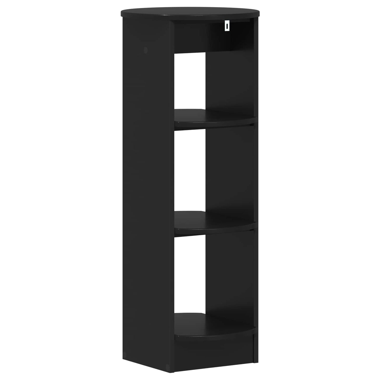 Mobile laterale Nero 40 x 40 x 100 cm Legno ingegnerizzato