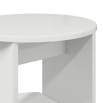 Mobile laterale Bianco Lucido 40 x 40 x 100 cm | homemem39