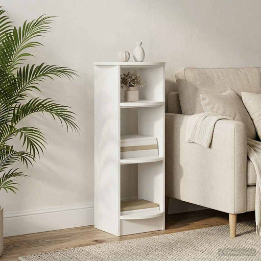 Mobile laterale Bianco Lucido 40 x 40 x 100 cm
