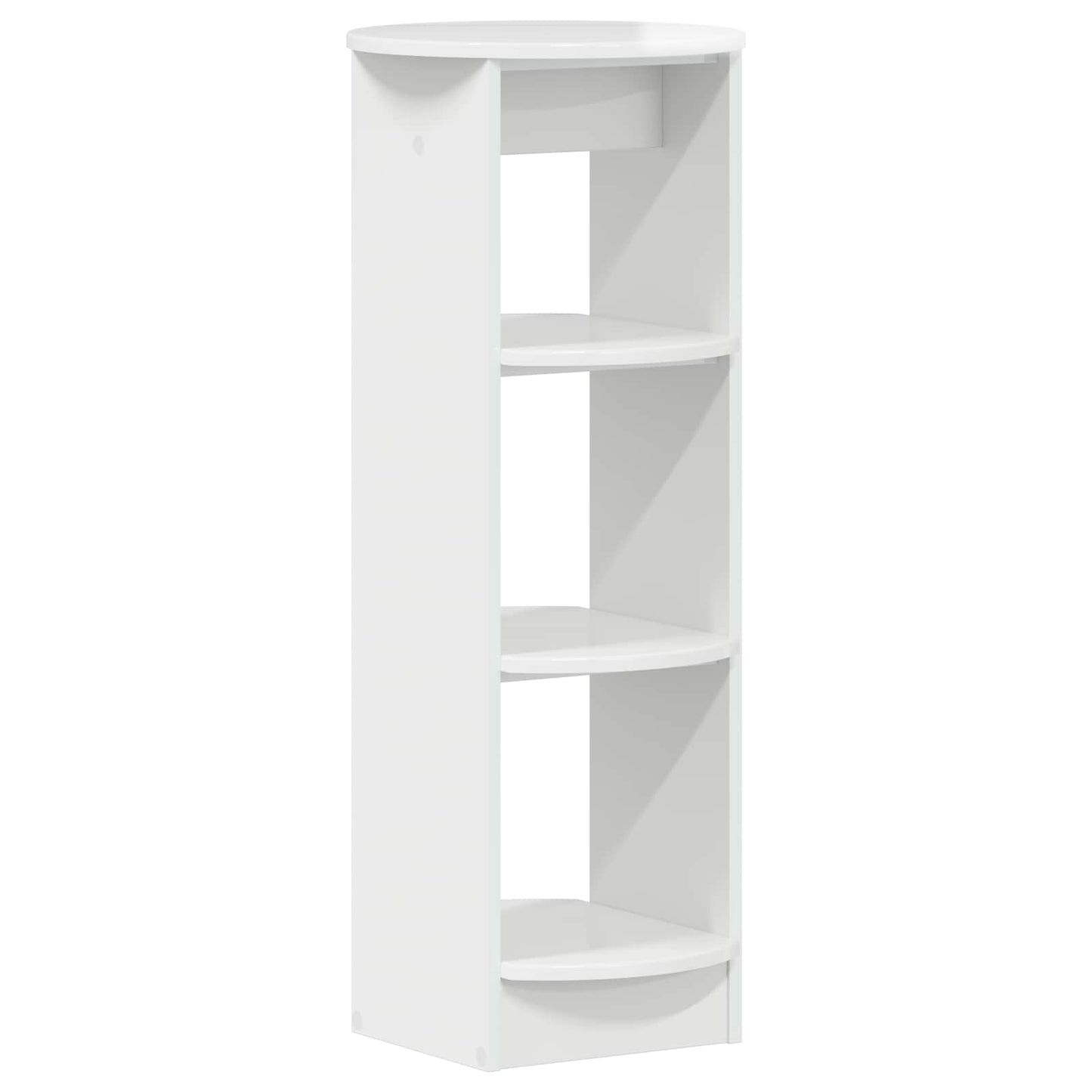 Mobile laterale Bianco Lucido 40 x 40 x 100 cm | homemem39
