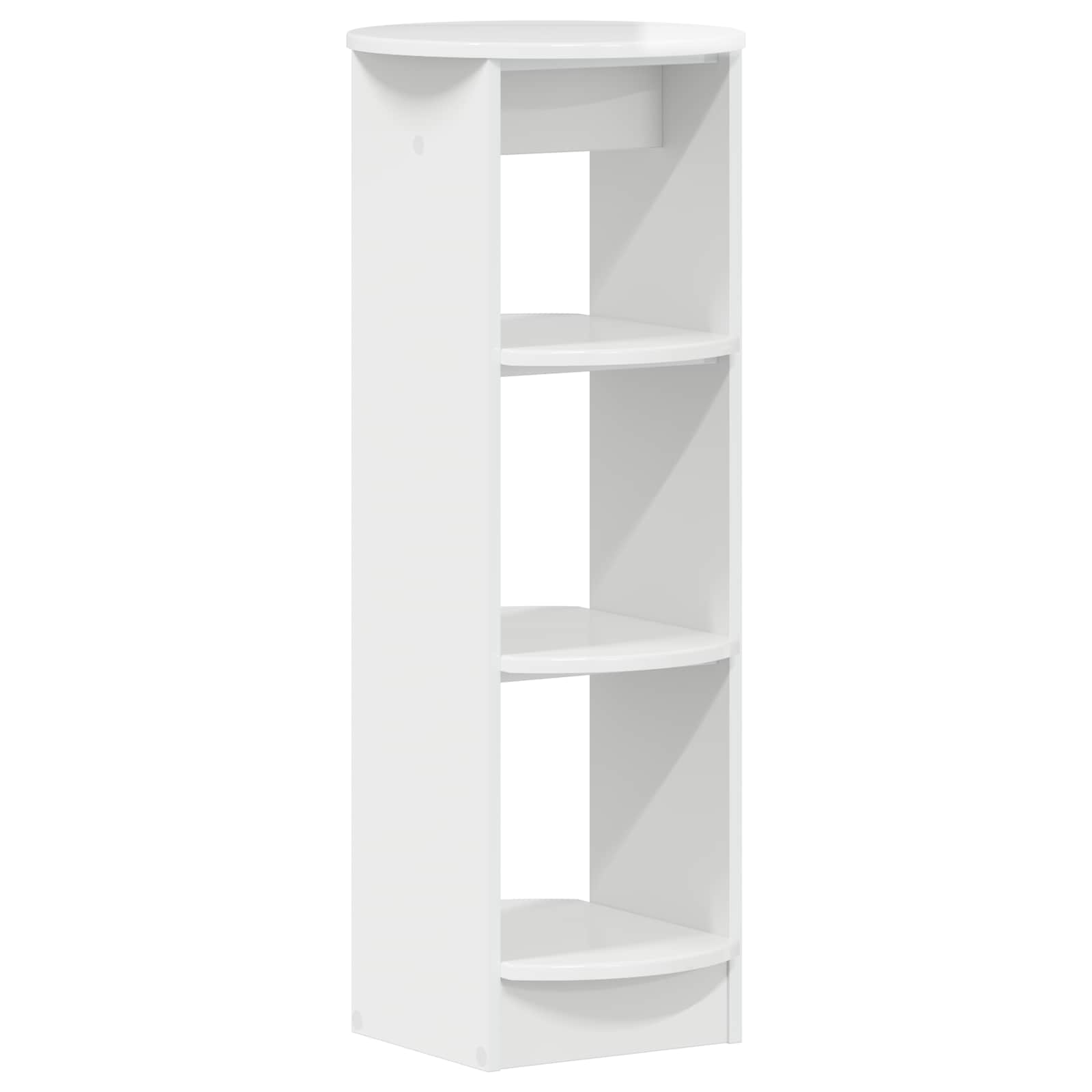 Mobile laterale Bianco Lucido 40 x 40 x 100 cm | homemem39