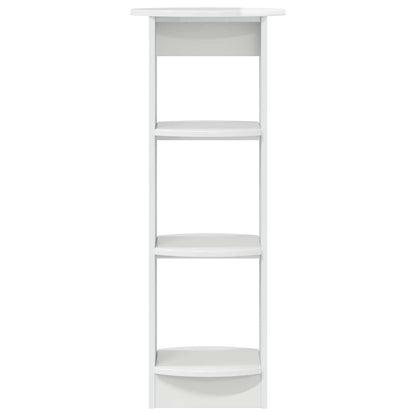 Mobile laterale Bianco Lucido 40 x 40 x 100 cm | homemem39