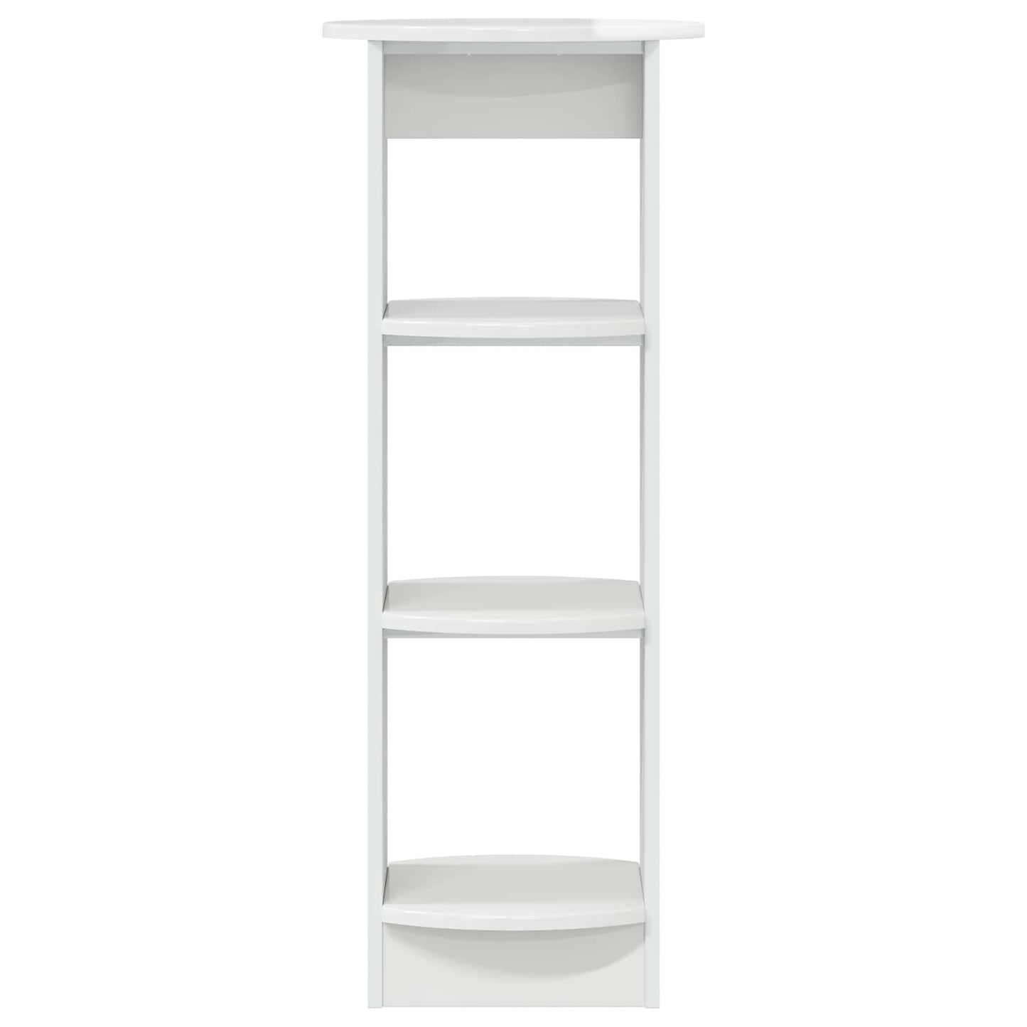 Mobile laterale Bianco Lucido 40 x 40 x 100 cm