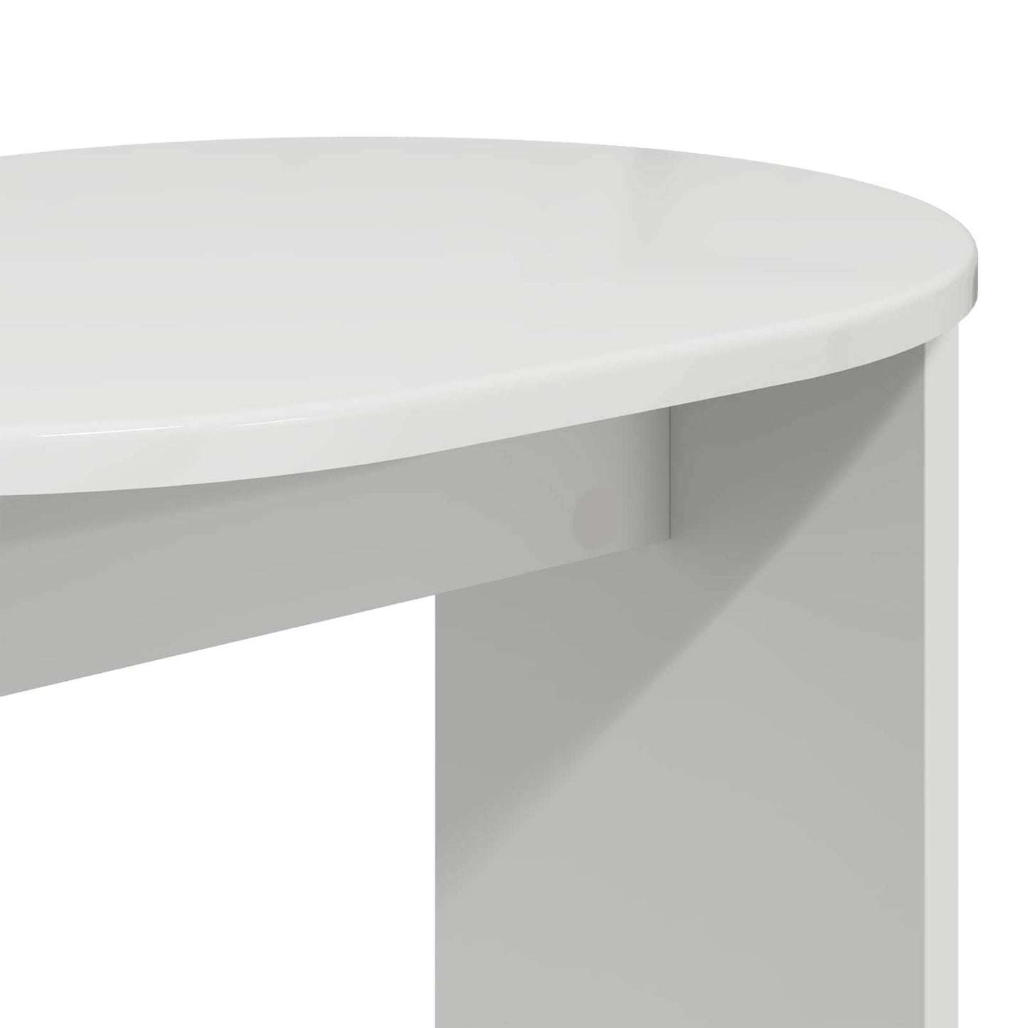 Tavolo laterale Bianco Lucido 50 x 39,5 x 55 cm | homemem39