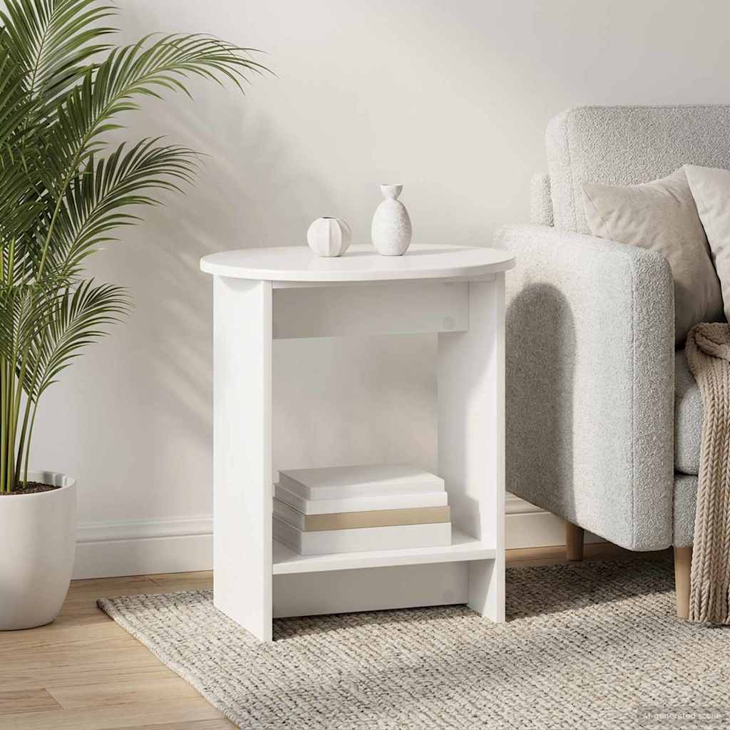 Tavolo laterale Bianco Lucido 50 x 39,5 x 55 cm | homemem39