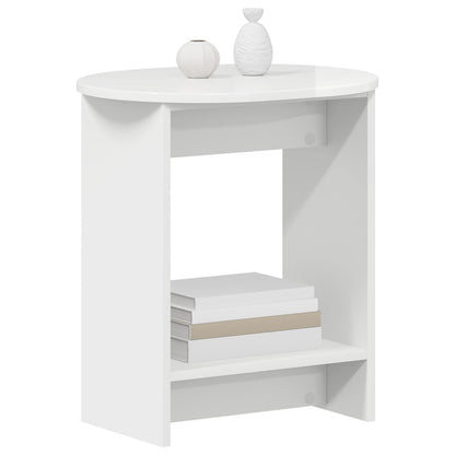 Tavolo laterale Bianco Lucido 50 x 39,5 x 55 cm | homemem39