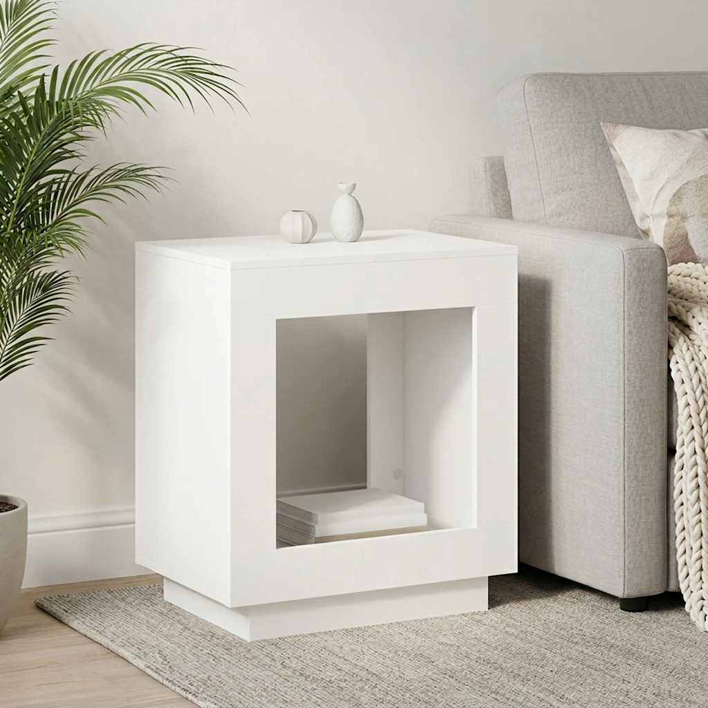 Tavolo laterale Bianco 60 x 40 x 65 cm Legno ingegnerizzato | homemem39
