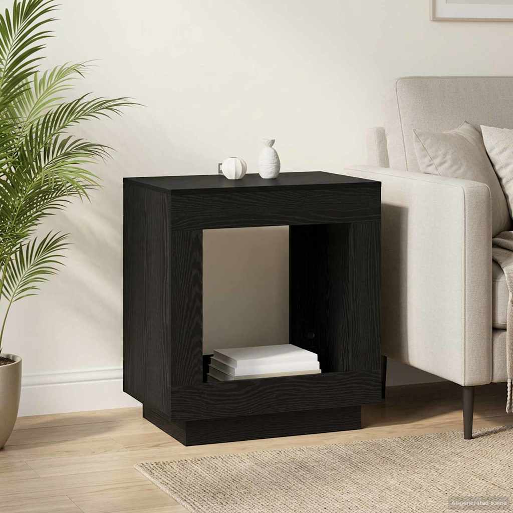 Tavolo laterale Rovere Nero 60 x 40 x 65 cm