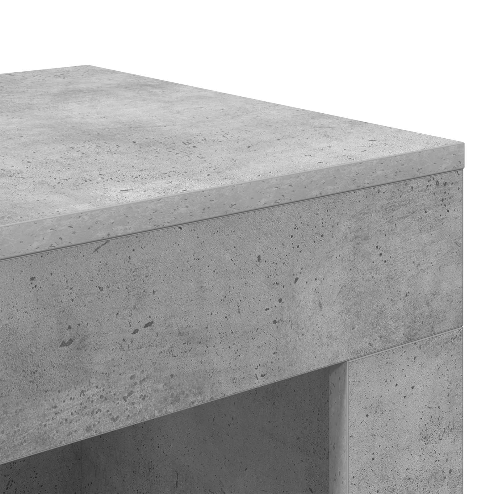 Tavolo laterale Grigio Cemento 60 x 40 x 65 cm | homemem39