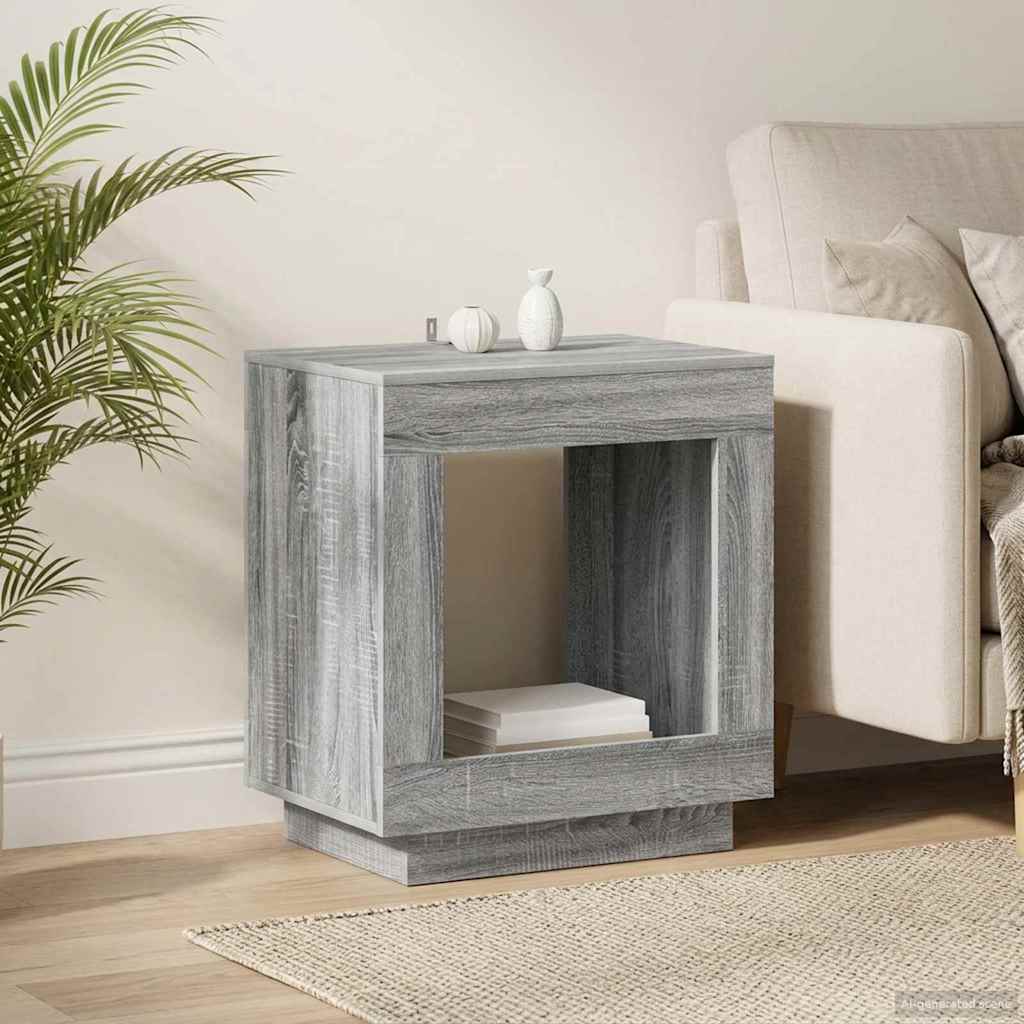 Tavolo laterale Grigio Sonoma 60 x 40 x 65 cm | homemem39