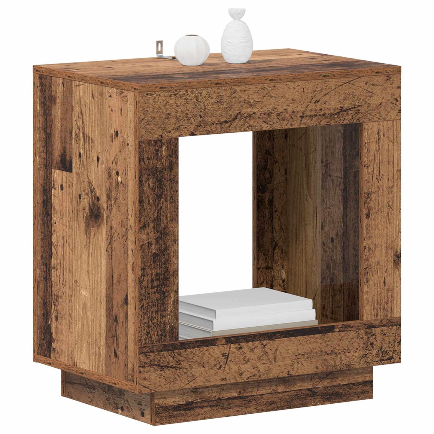 Tavolo laterale Legno antico 60 x 40 x 65 cm