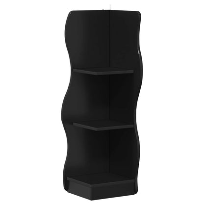 Mensola angolare Nero 34 x 33 x 102 cm Legno ingegnerizzato | homemem39