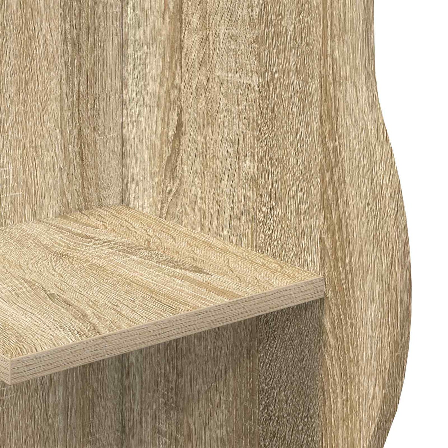 Mensola angolare con lo scaffale Rovere Sonoma 34 x 33 x 102 cm