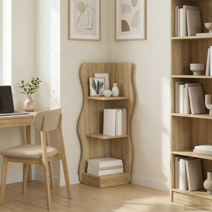 Mensola angolare con lo scaffale Rovere Sonoma 34 x 33 x 102 cm