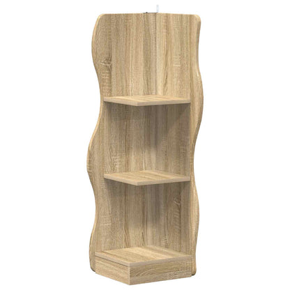 Mensola angolare con lo scaffale Rovere Sonoma 34 x 33 x 102 cm