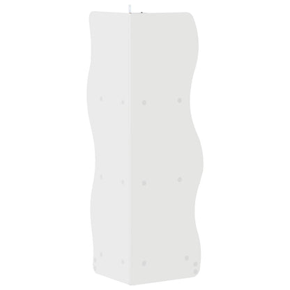 Mensola angolare con lo scaffale Bianco Lucido 34 x 33 x 102 cm