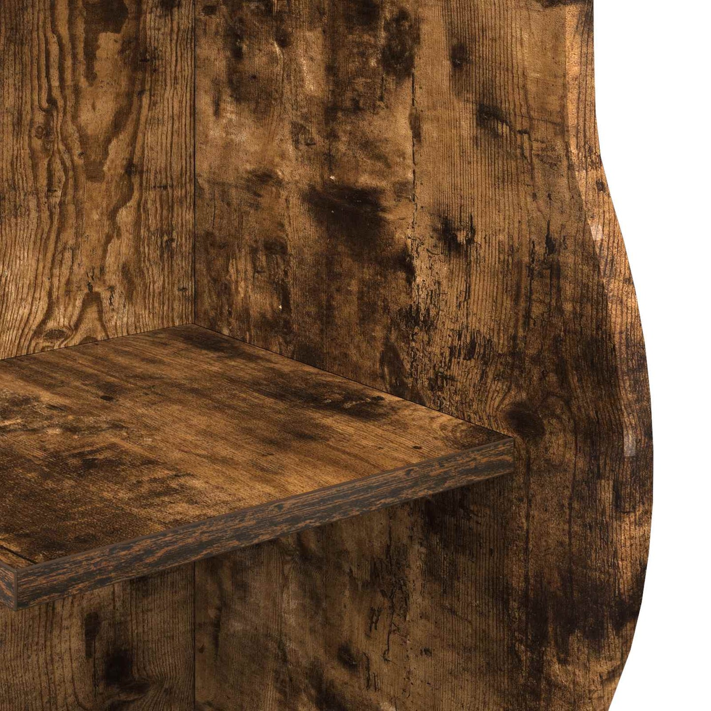 Mensola angolare con lo scaffale Rovere Fumo 34 x 33 x 102 cm