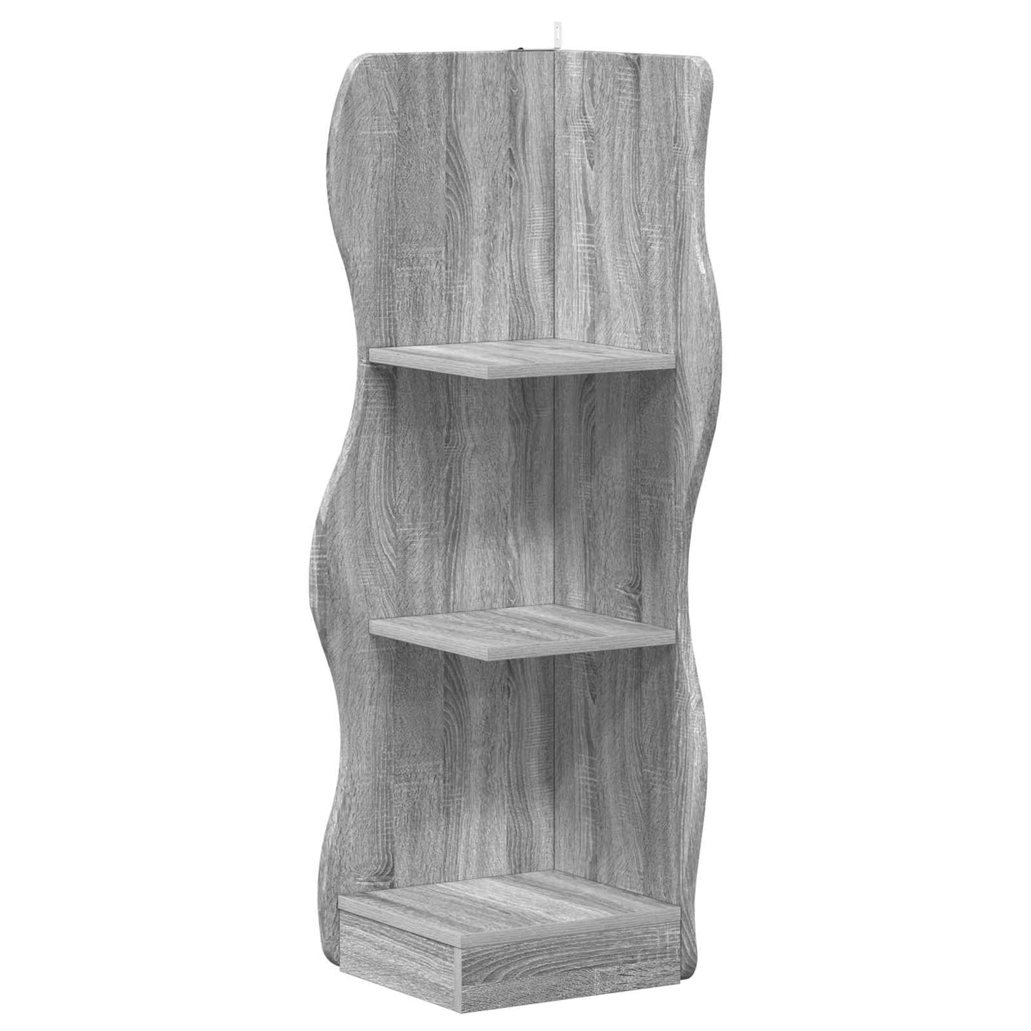 Mensola angolare con lo scaffale Grigio Sonoma 34 x 33 x 102 cm | homemem39