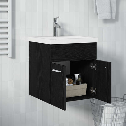 Armadio sottolavello con porta Rovere Nero 41 x 38,5 x 46 cm | homemem39
