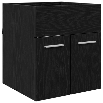 Armadio sottolavello con porta Rovere Nero 41 x 38,5 x 46 cm | homemem39
