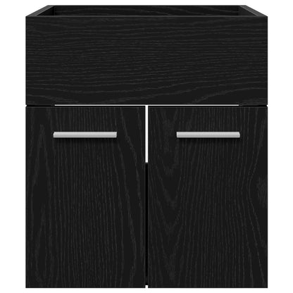 Armadio sottolavello con porta Rovere Nero 41 x 38,5 x 46 cm | homemem39