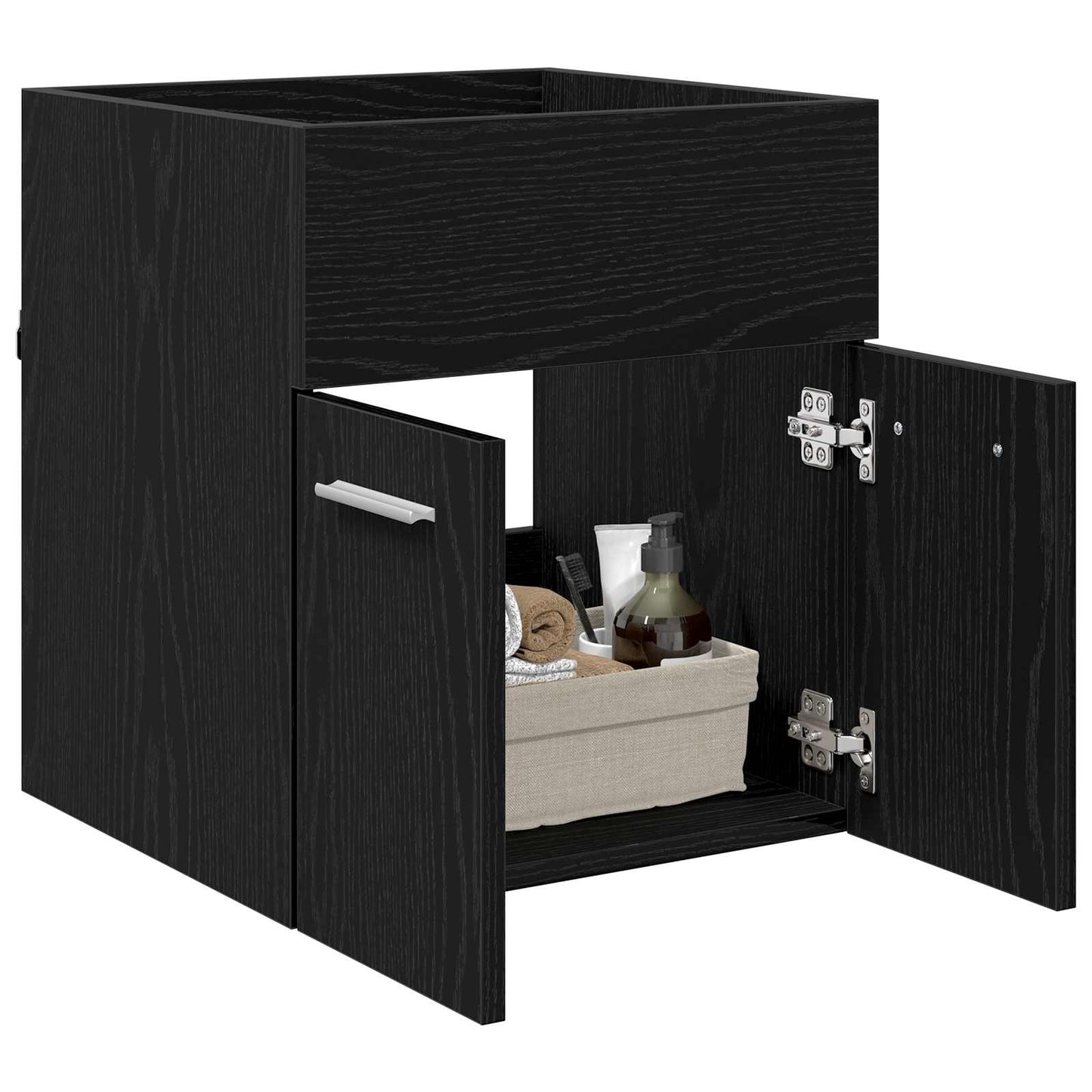 Armadio sottolavello con porta Rovere Nero 41 x 38,5 x 46 cm | homemem39