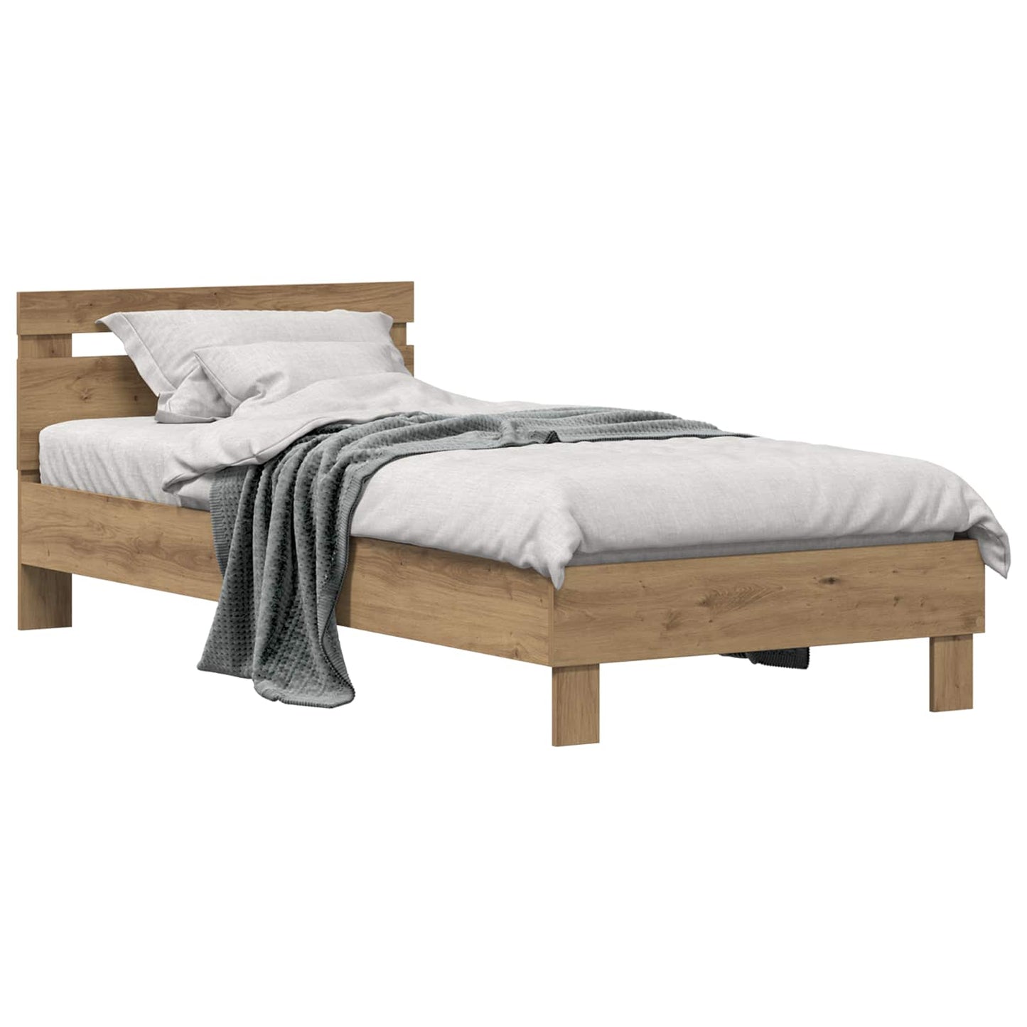 Struttura del letto Rovere artigianale 98.5 x 200 cm | homemem39
