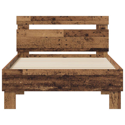 Struttura del letto Legno vecchio 75 x 190 cm Legno multistrato