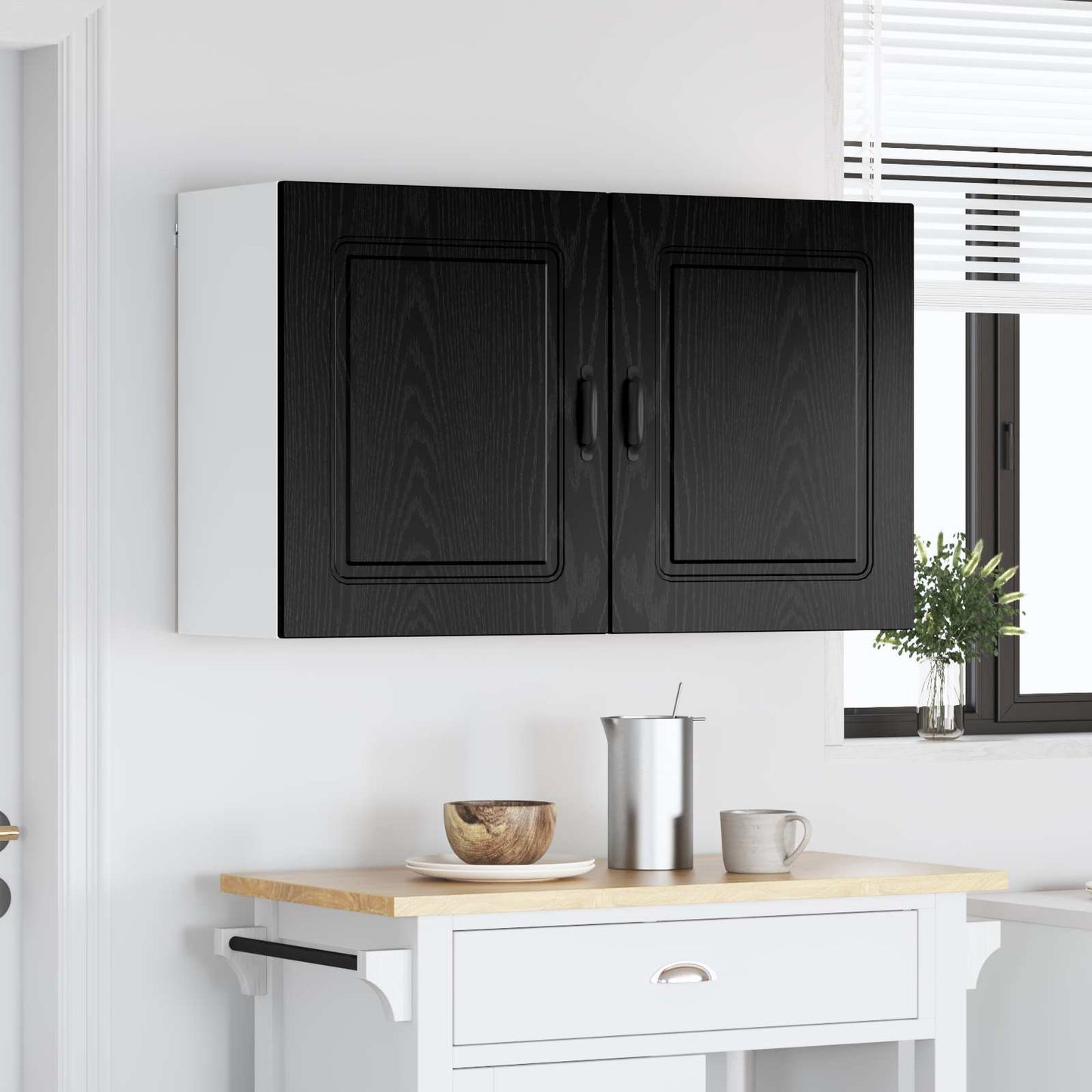 Pannello lavastoviglie Kalmar 2 pcs Rovere Nero 50 x 31 x 60 cm | homemem39