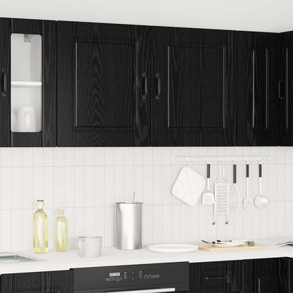 Pannello lavastoviglie Kalmar 2 pcs Rovere Nero 50 x 31 x 60 cm | homemem39