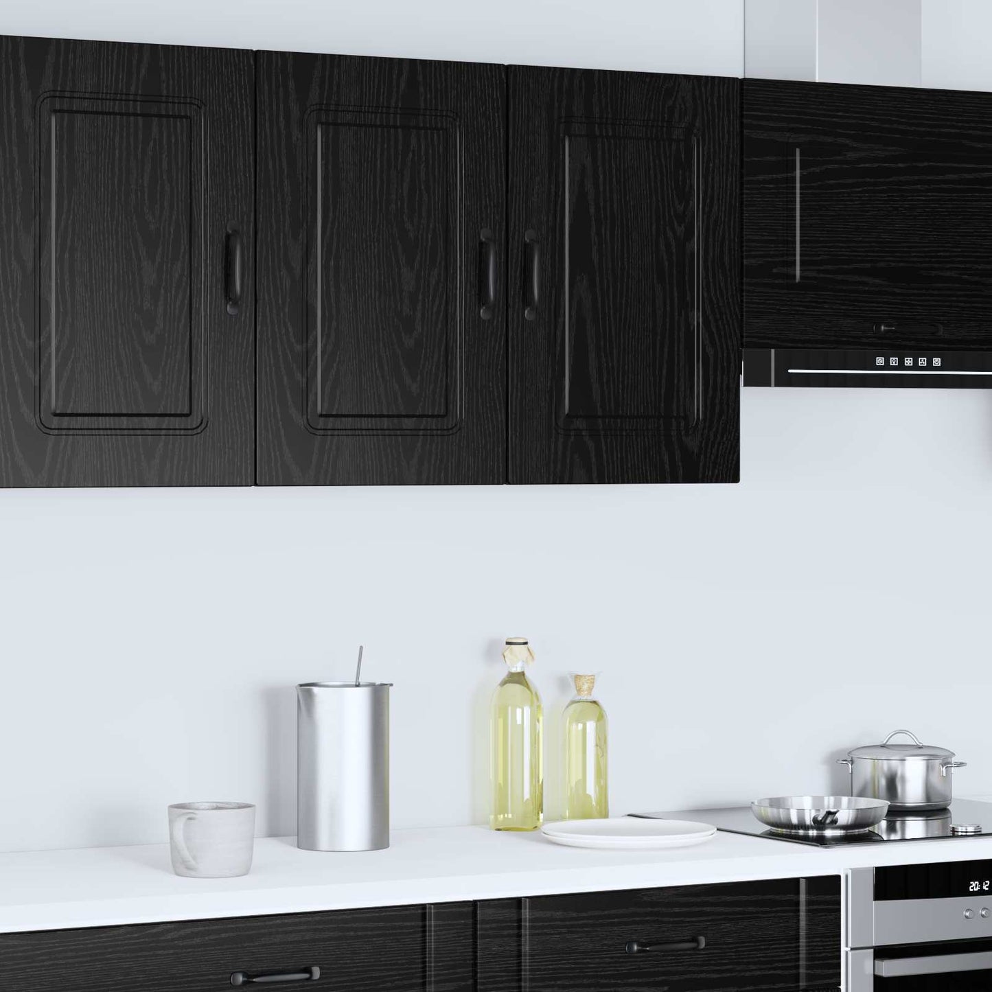 Pannello lavastoviglie Kalmar Rovere Nero 80 x 31 x 60 cm | homemem39