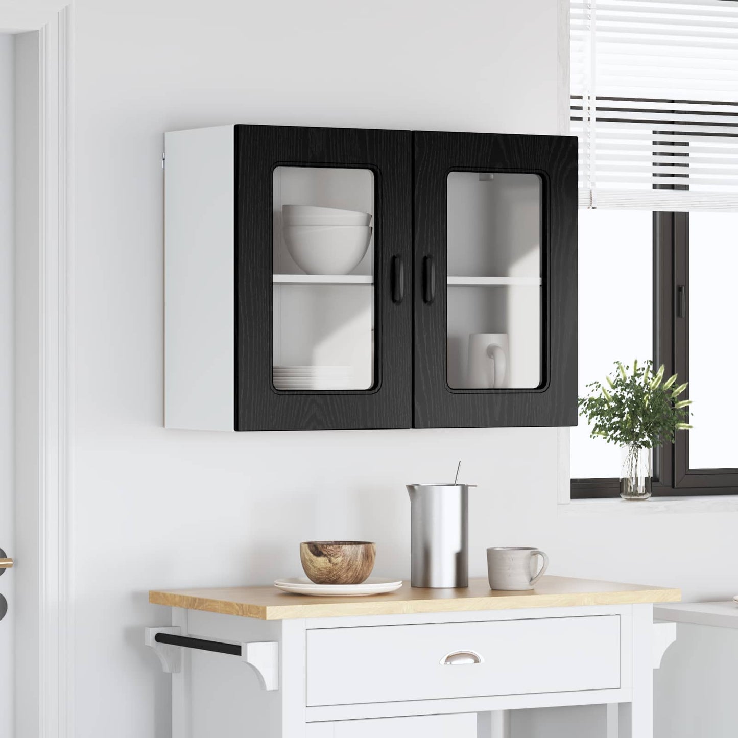 Pannello lavastoviglie Kalmar Rovere Nero 80 x 31 x 60 cm