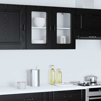 Pannello lavastoviglie Kalmar Rovere Nero 80 x 31 x 60 cm | homemem39