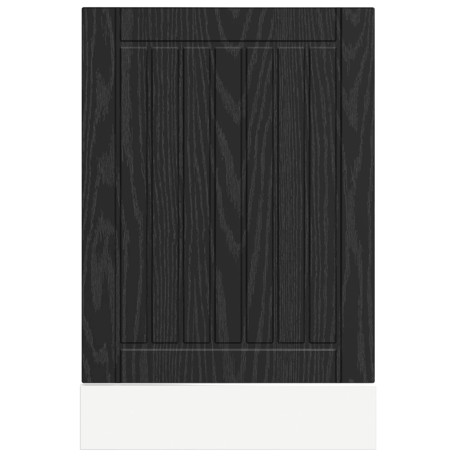 Pannello lavastoviglie Lucca Rovere Nero 45 x 1,5 x 57 cm | homemem39