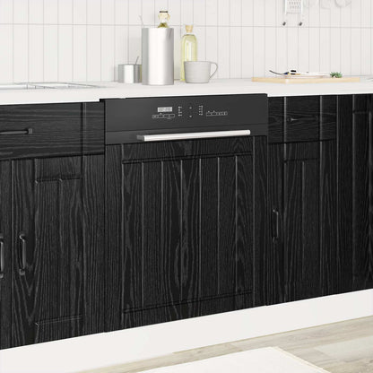 Pannello lavastoviglie Lucca Rovere Nero 60 x 1,5 x 57 cm | homemem39
