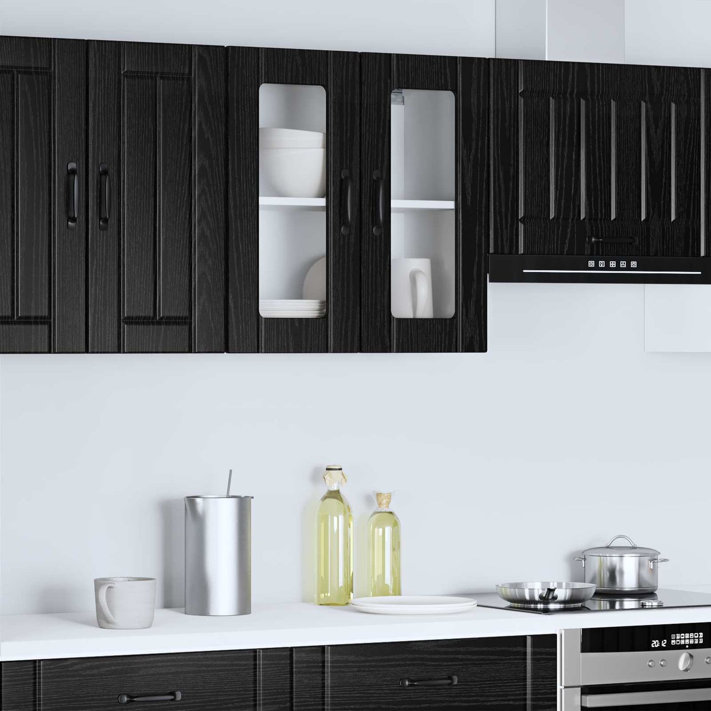 Pannello lavastoviglie Lucca Rovere Nero 60 x 31 x 60 cm | homemem39