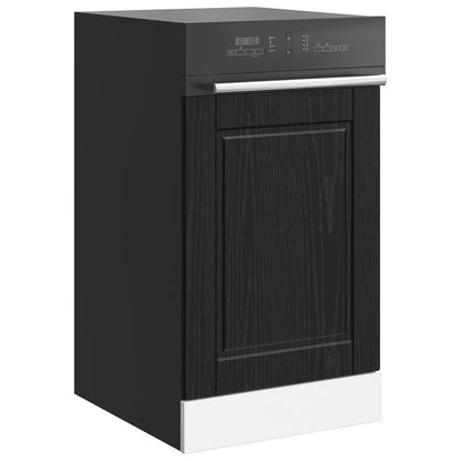 Pannello lavastoviglie con porta Rovere Nero 45 x 1,5 x 57 cm | homemem39