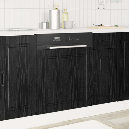 Pannello lavastoviglie con porta Rovere Nero 60 x 1,5 x 57 cm | homemem39