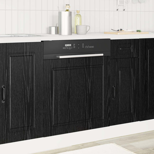 Pannello lavastoviglie con porta Rovere Nero 60 x 1,5 x 57 cm | homemem39