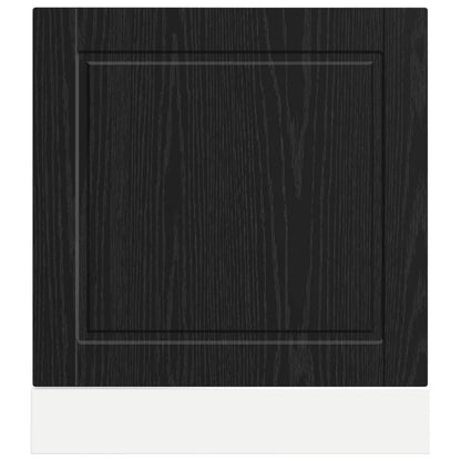 Pannello lavastoviglie con porta Rovere Nero 60 x 1,5 x 57 cm | homemem39